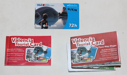 Комплект туристической карточки Валенсии