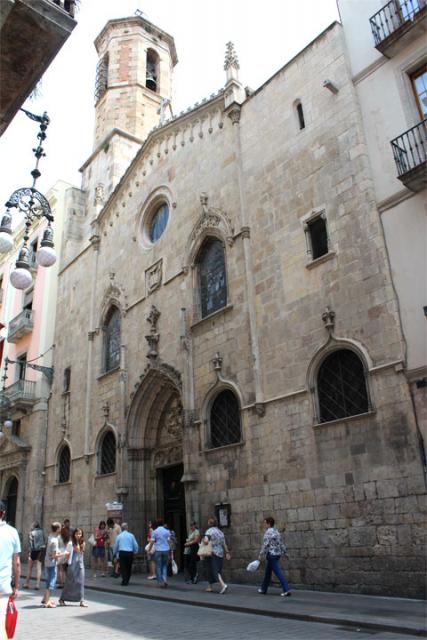 Церковь Església de Sant Jaume в Готическом квартале Барселоны