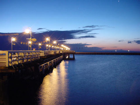 Деревянный морской мол в Сопоте - самый длинный в Европе