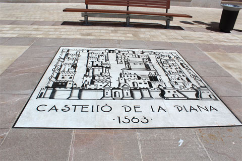 Карта Кастельона на центральной площади