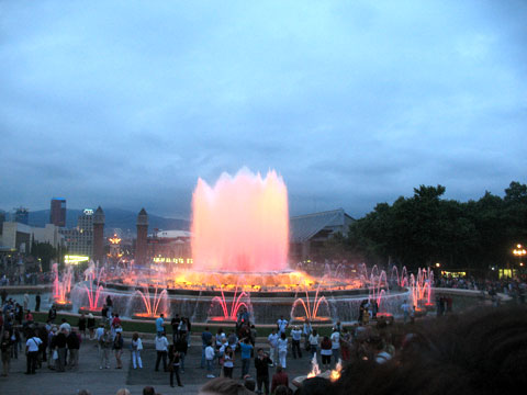 Поющие фонтаны, Барселона, Испания