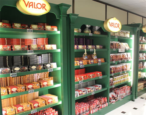 Выставка-продажа продукции шоколадной фабрики Valor в Вильяхойосе, Испания