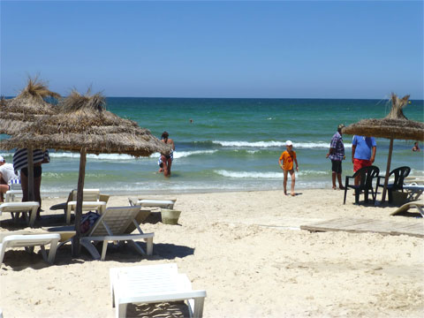 Пляж отеля  Dessole Bella Vista 4* в Монастире, Тунис